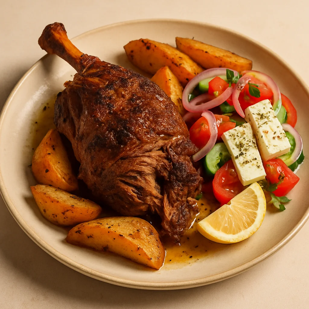 Agneau au four à la grecque