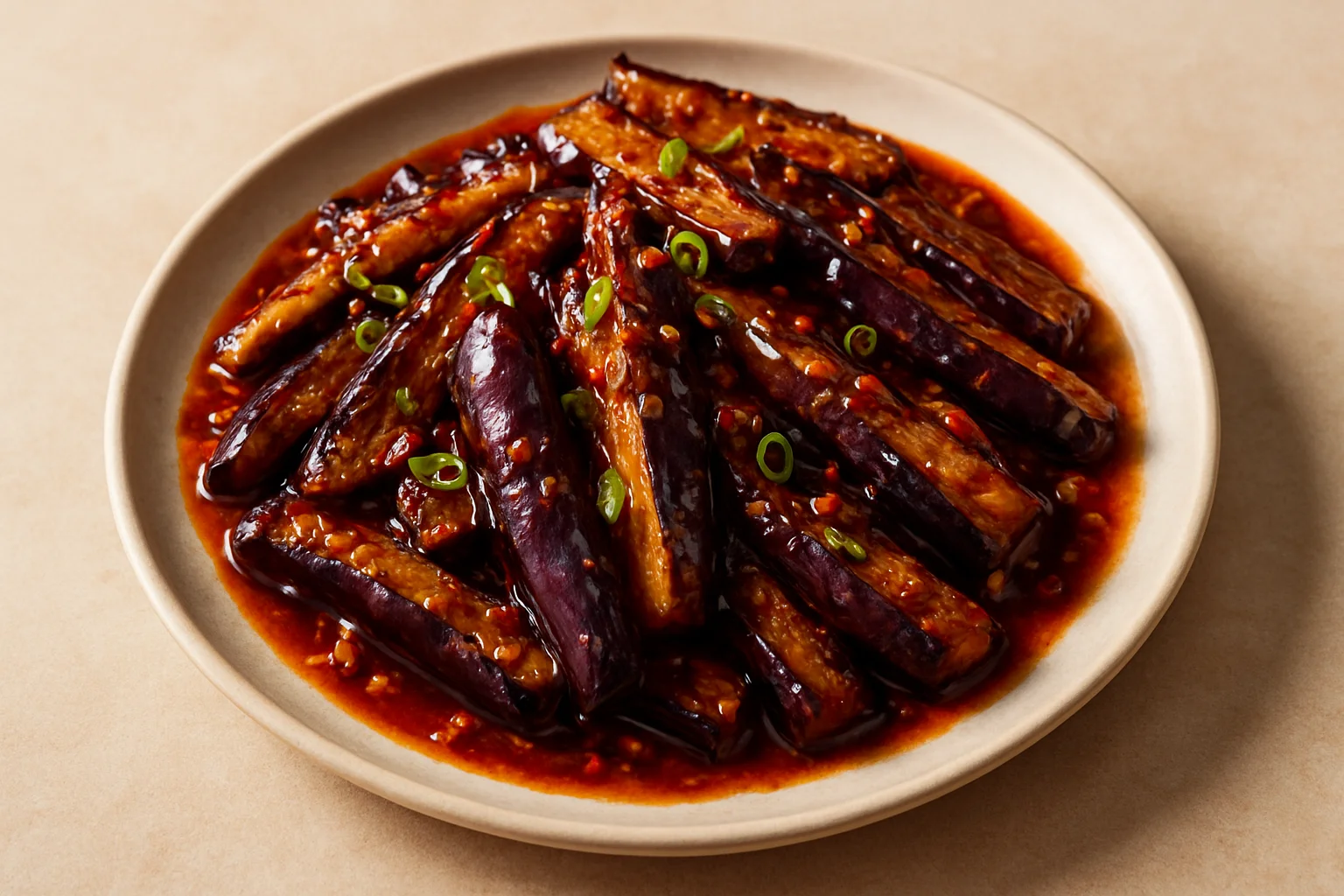 Aubergines à la sichuanaise
