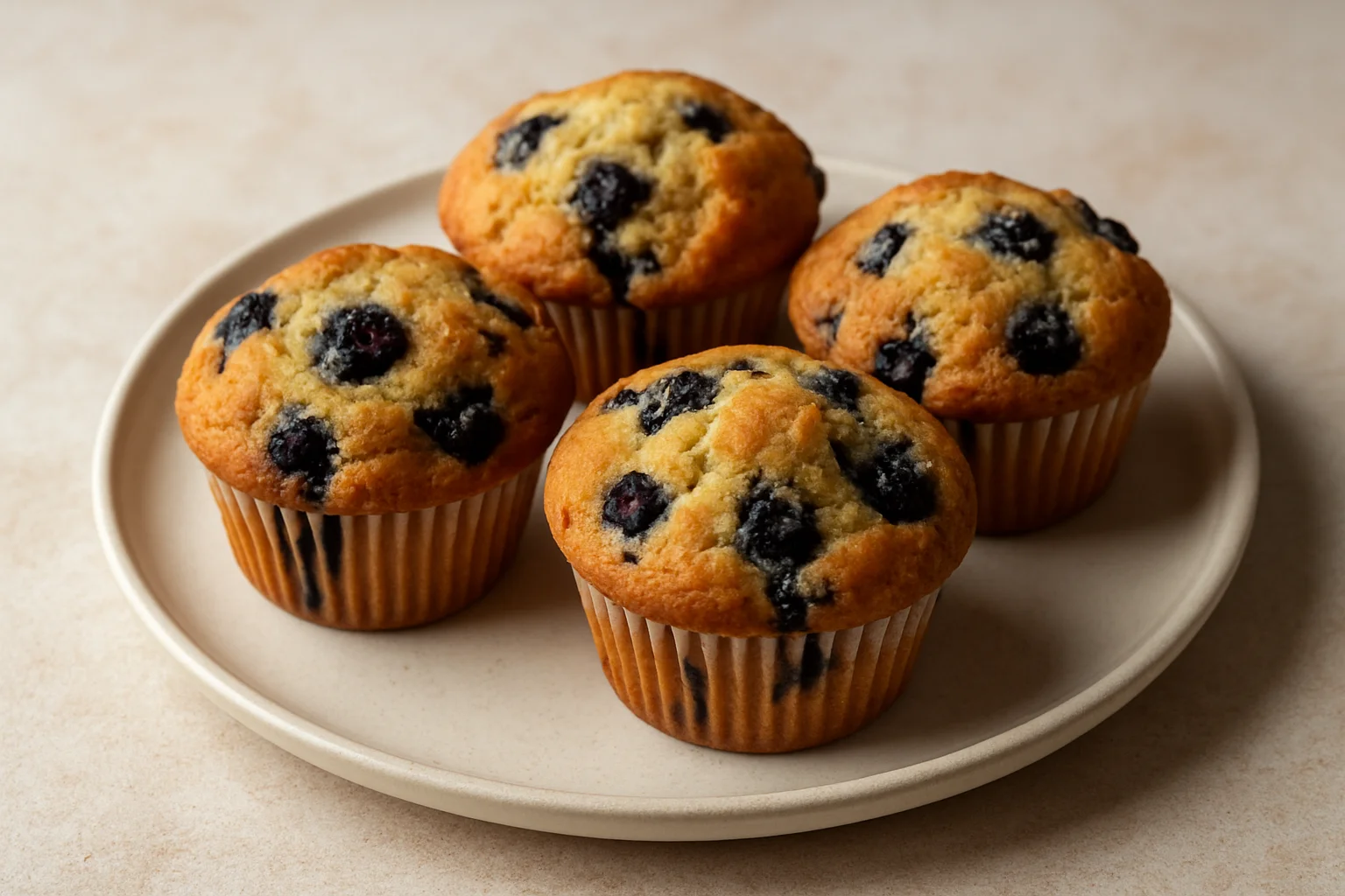 Muffins aux myrtilles