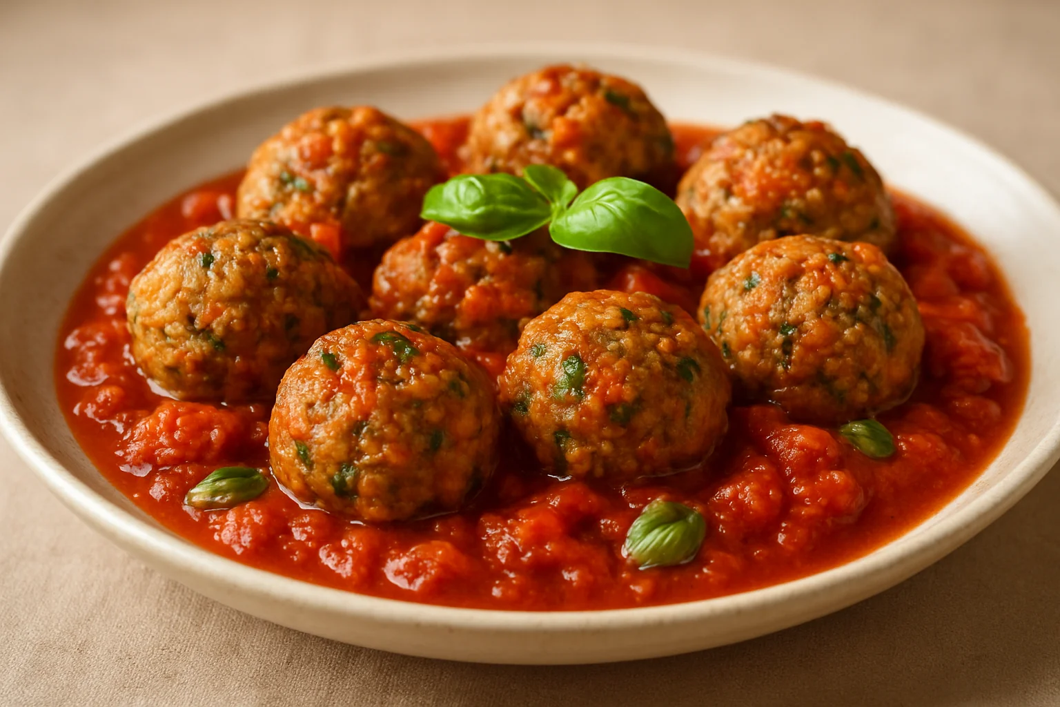 Boulettes végétariennes à la tomate