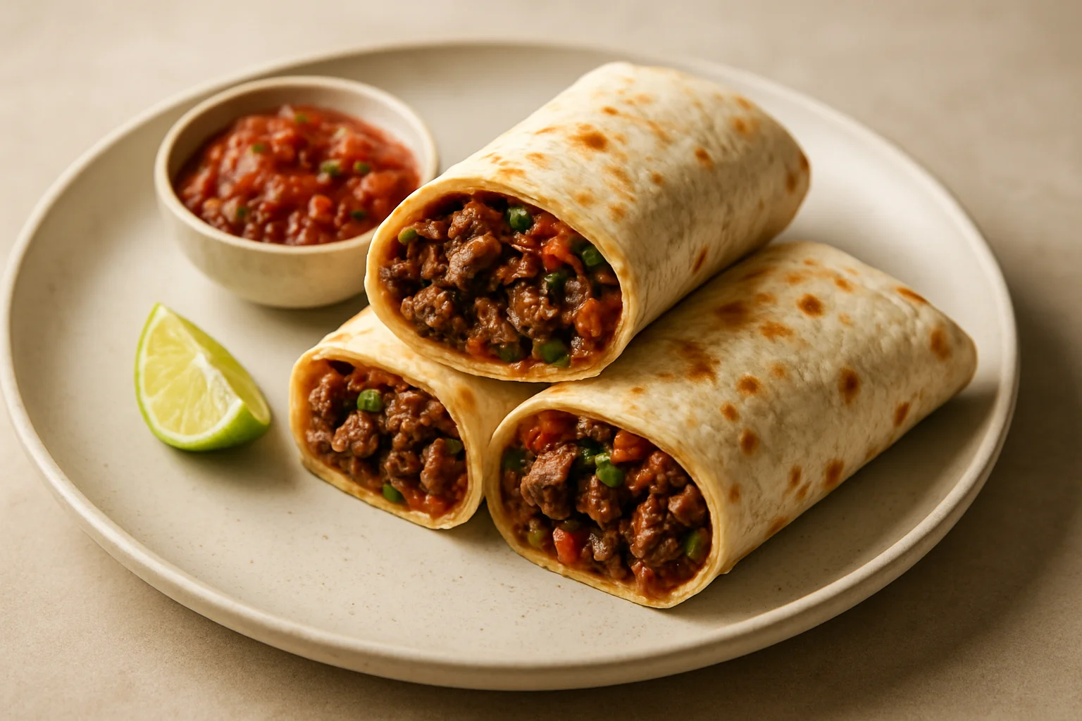 Burritos au bœuf