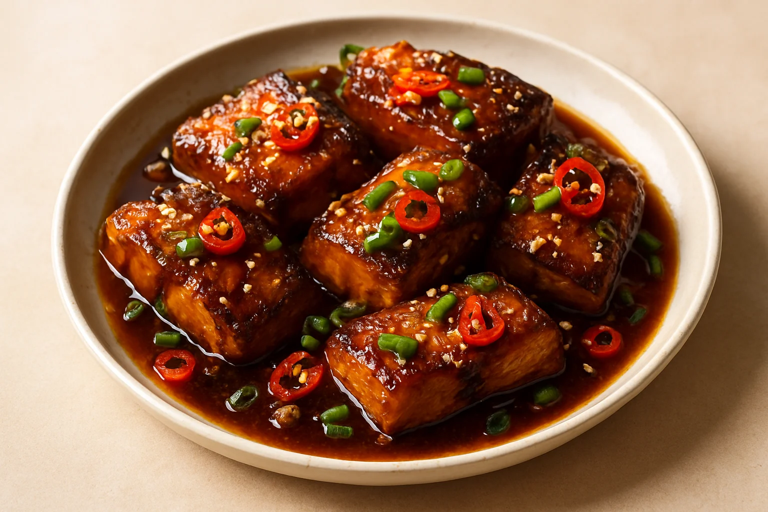 Poisson au caramel (cá kho)
