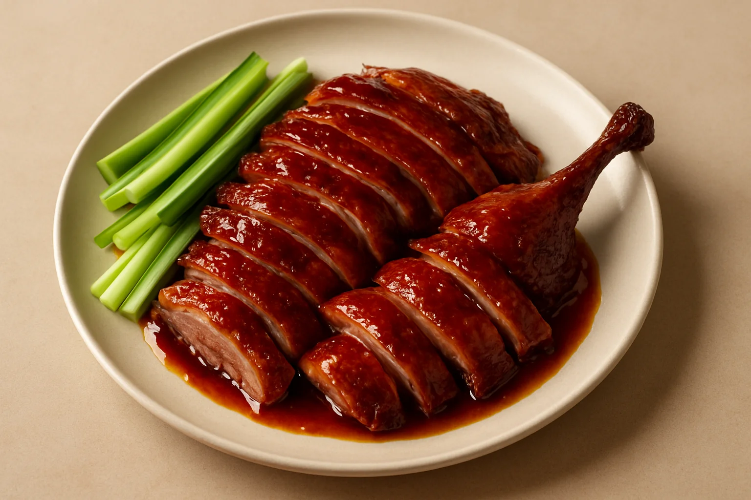 Magret laqué façon canard pékinois