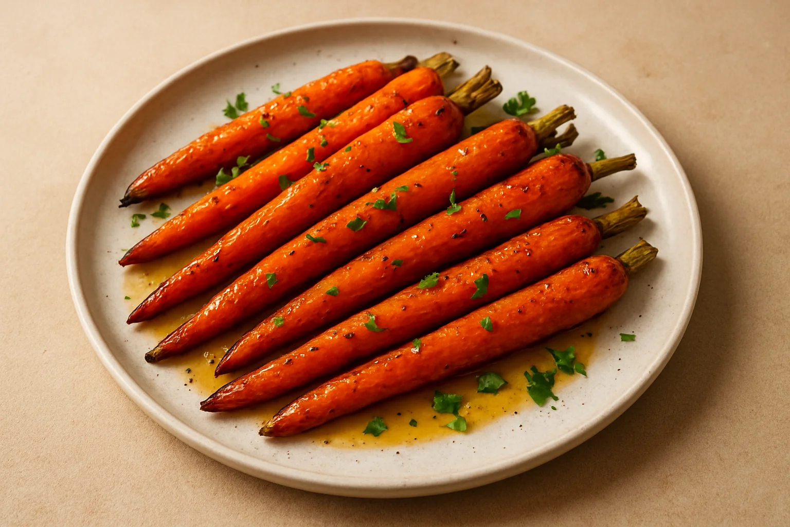 Carottes rôties au miel