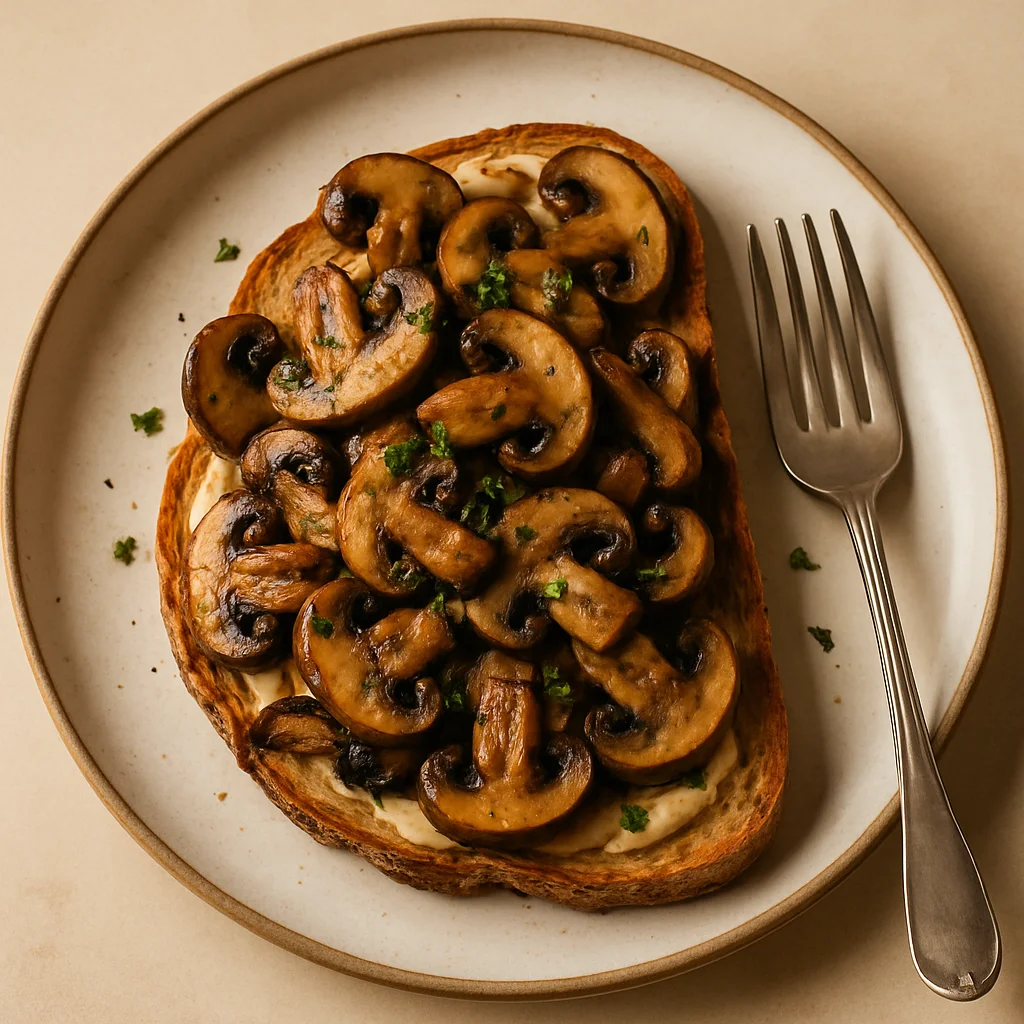 Champignons sur toast