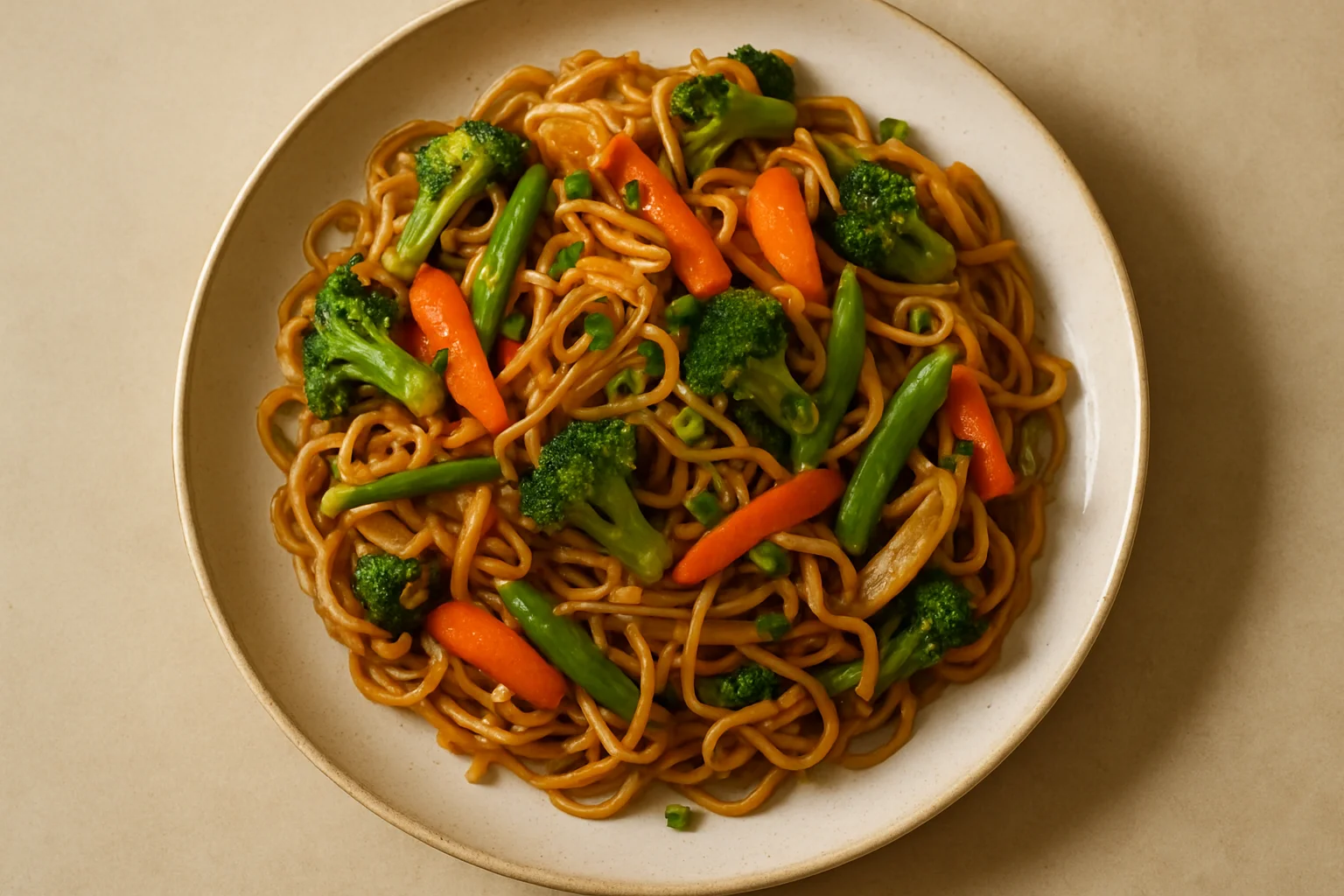 Chow mein aux légumes
