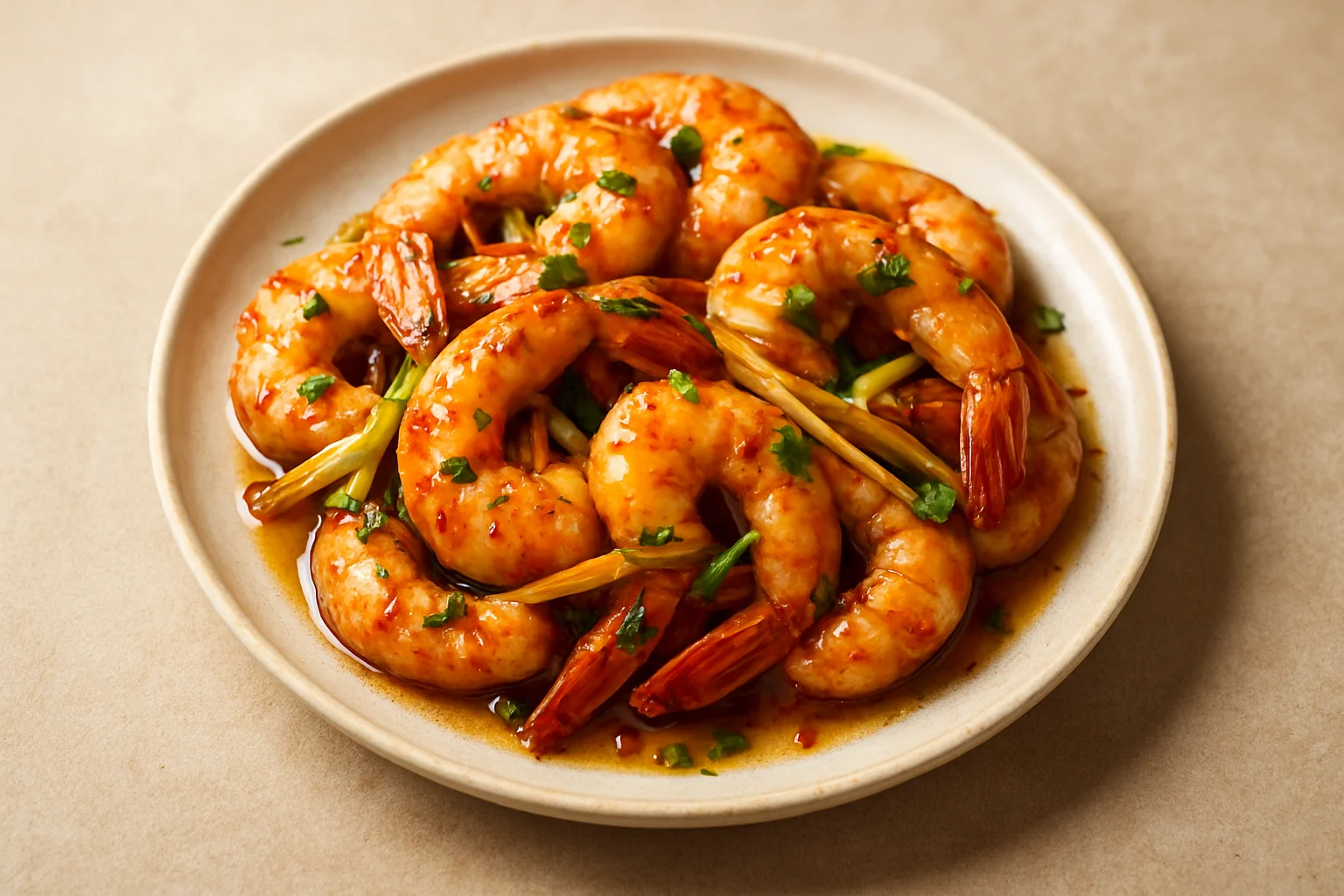 Crevettes à la citronnelle