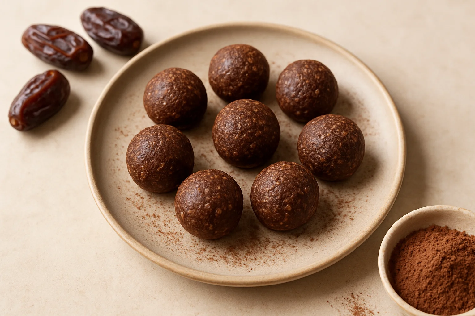 Energy balls dattes-cacao