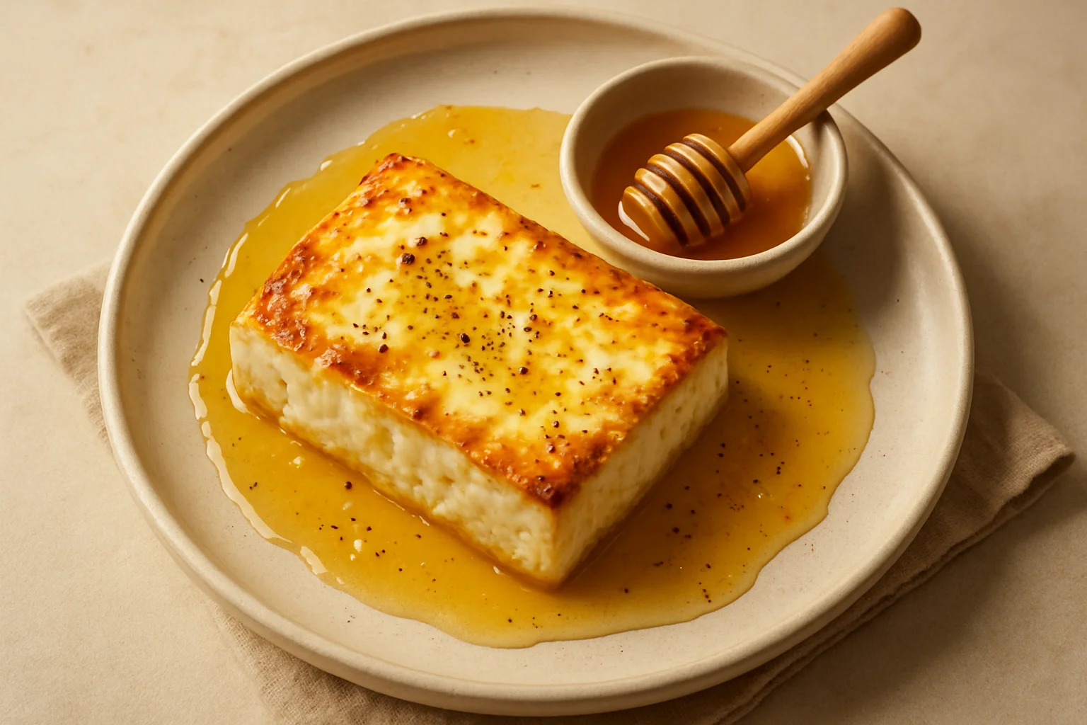 Feta au four au miel