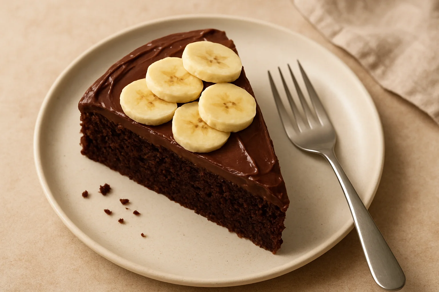 Gâteau banane-chocolat