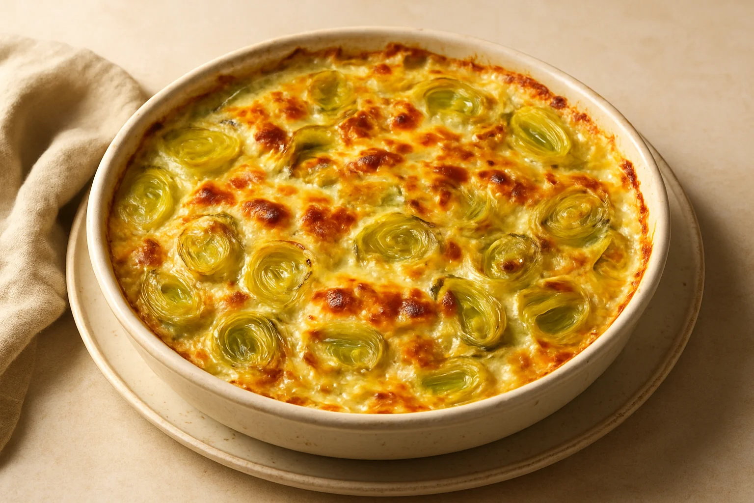 Gratin de poireaux