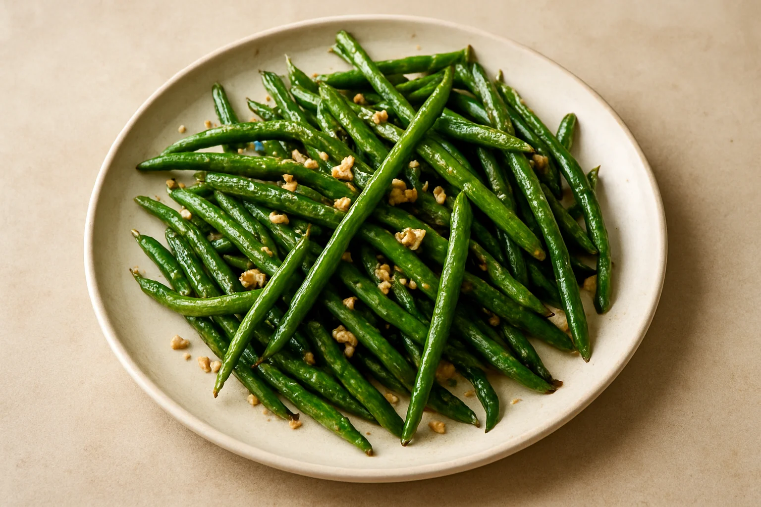 Haricots verts à l'ail