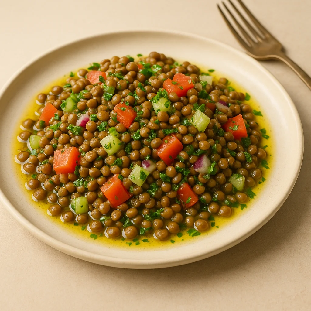 Lentilles vinaigrette
