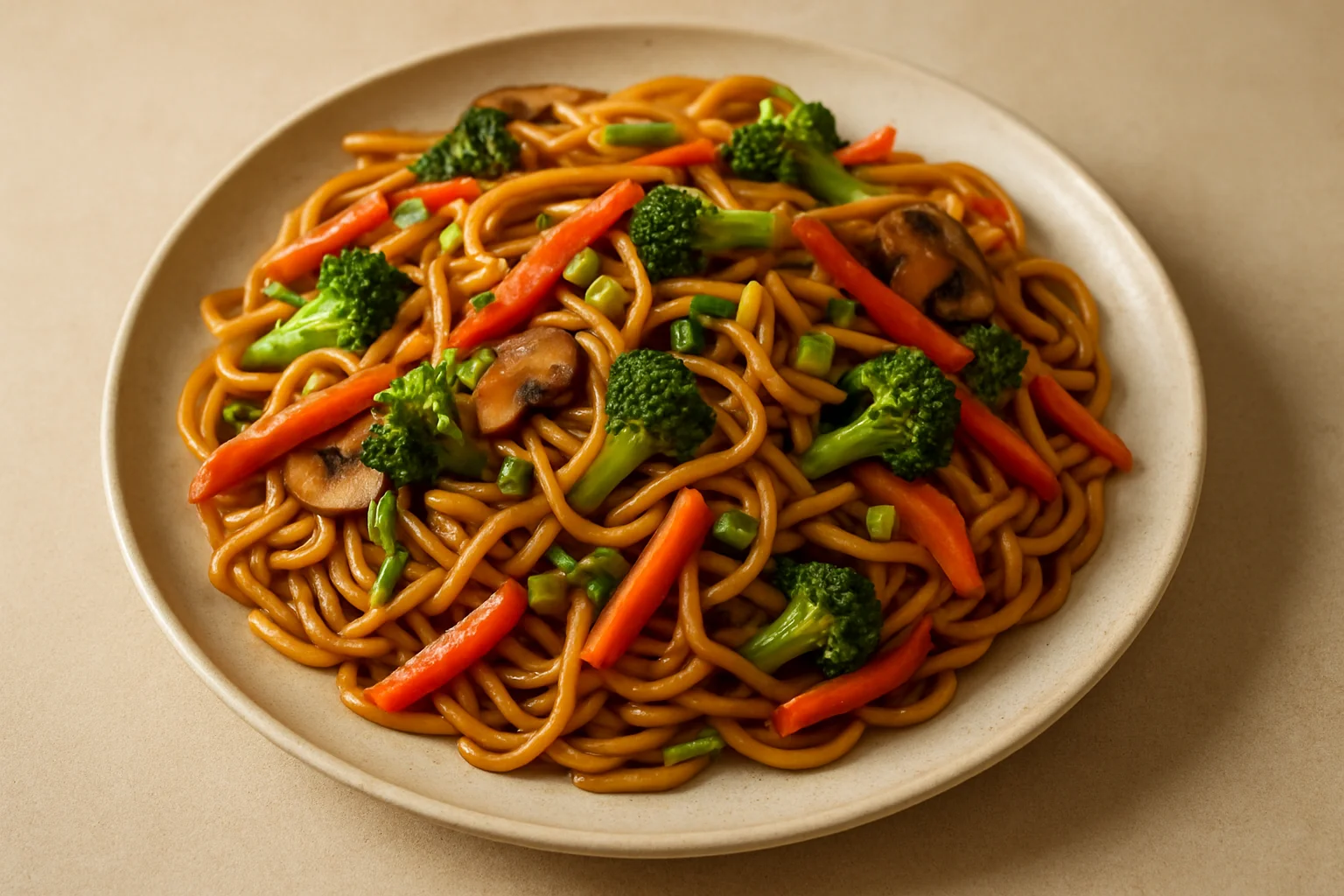 Nouilles sautées aux légumes