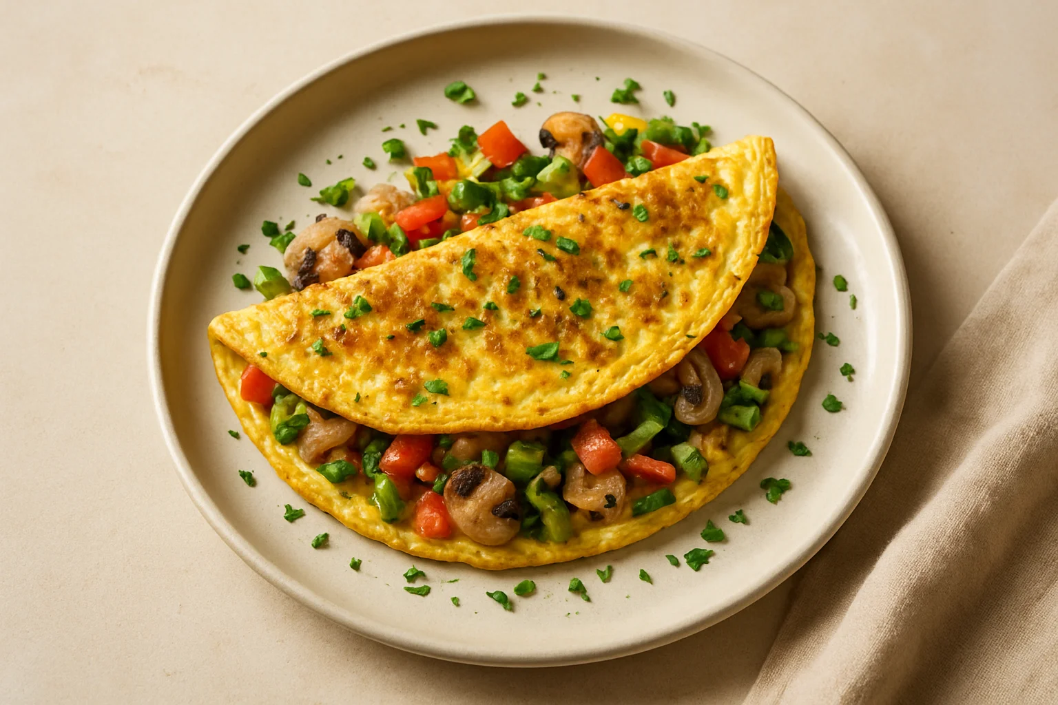Omelette aux légumes
