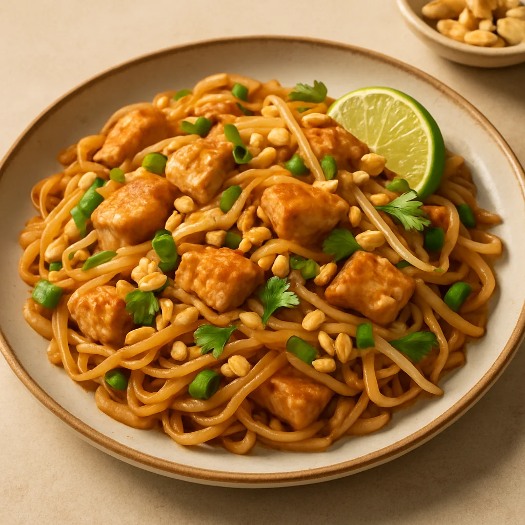 Pad thaï au poulet