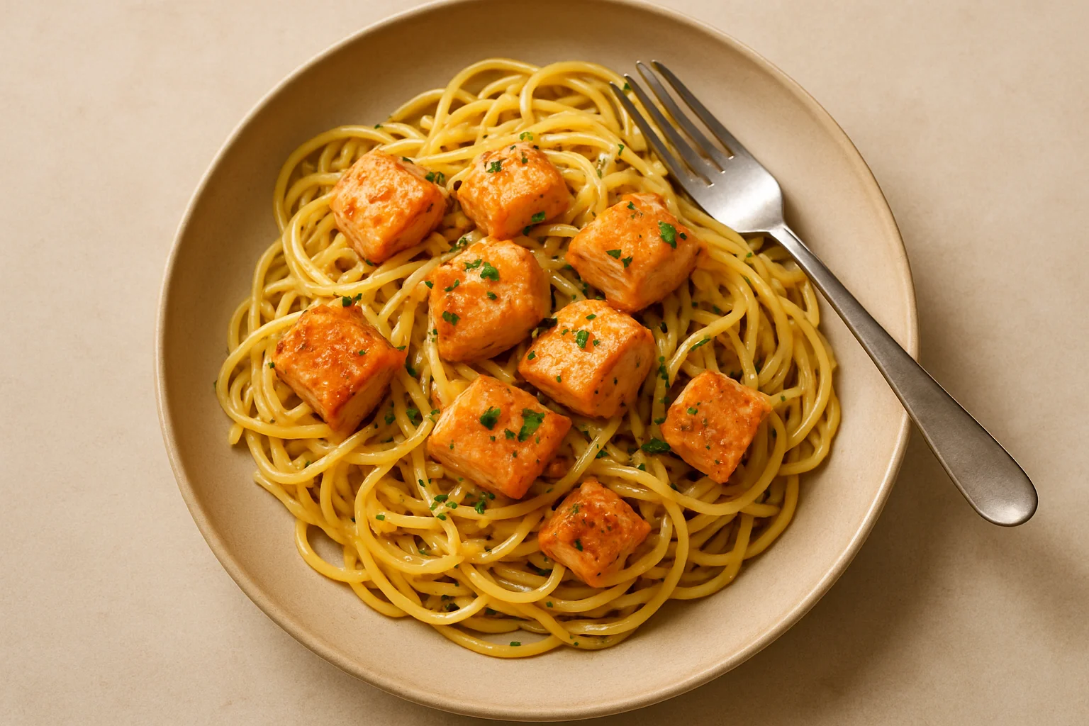 Pâtes au saumon