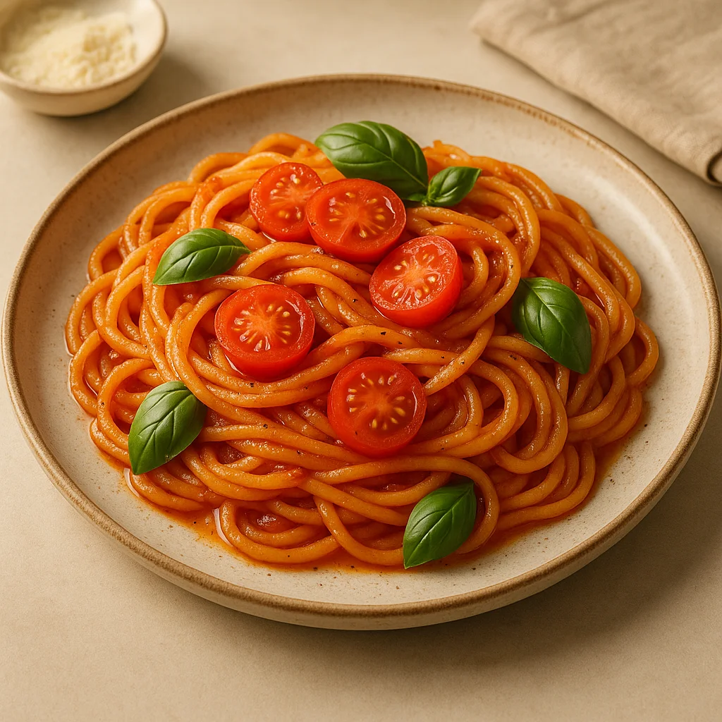 Pâtes sauce tomate
