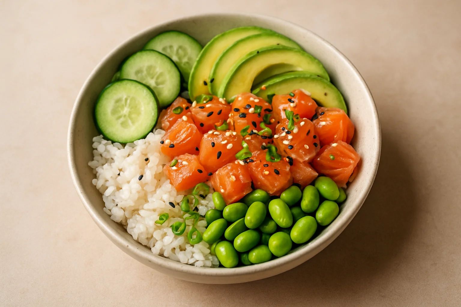 Poke bowl au saumon