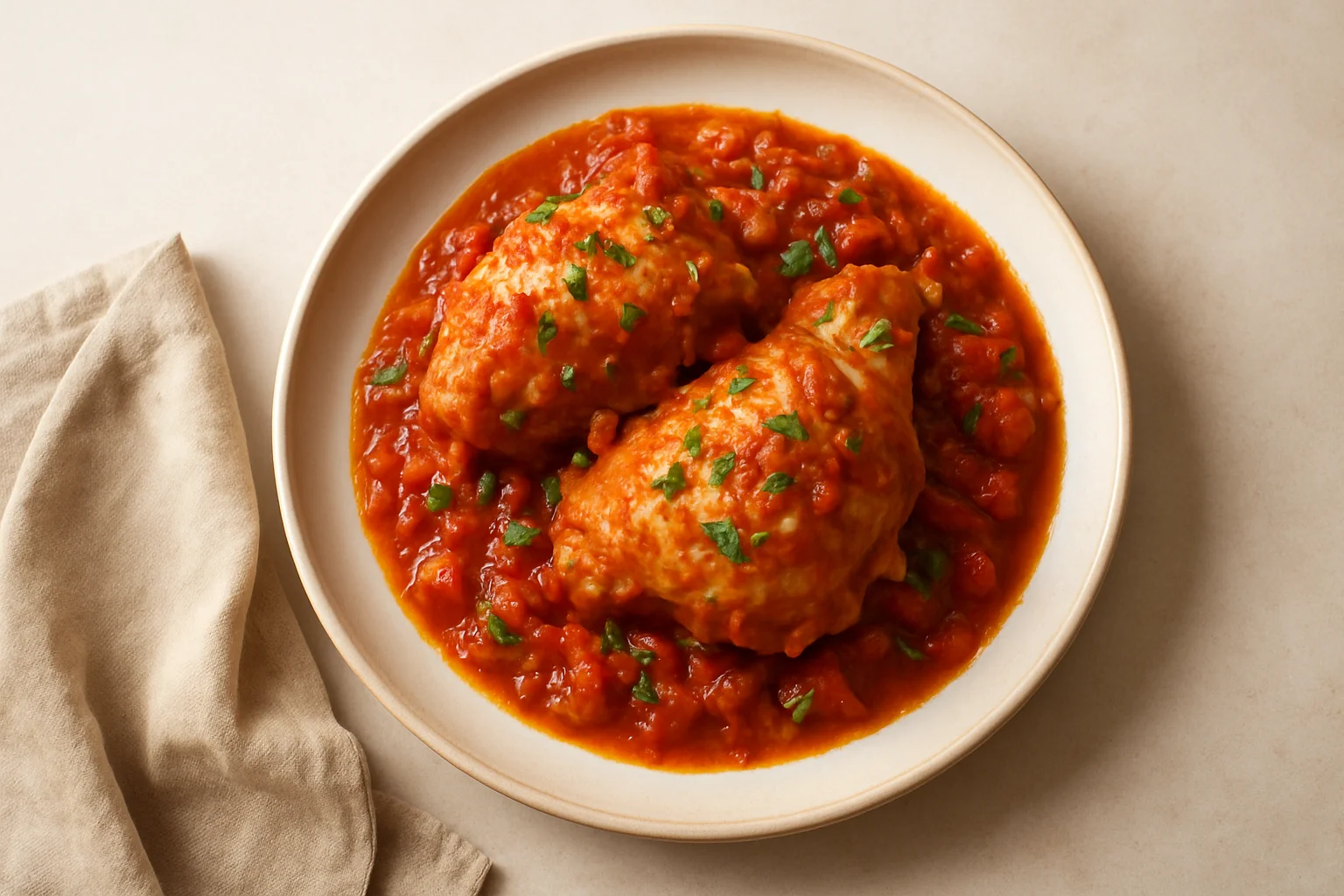 Poulet chilindrón
