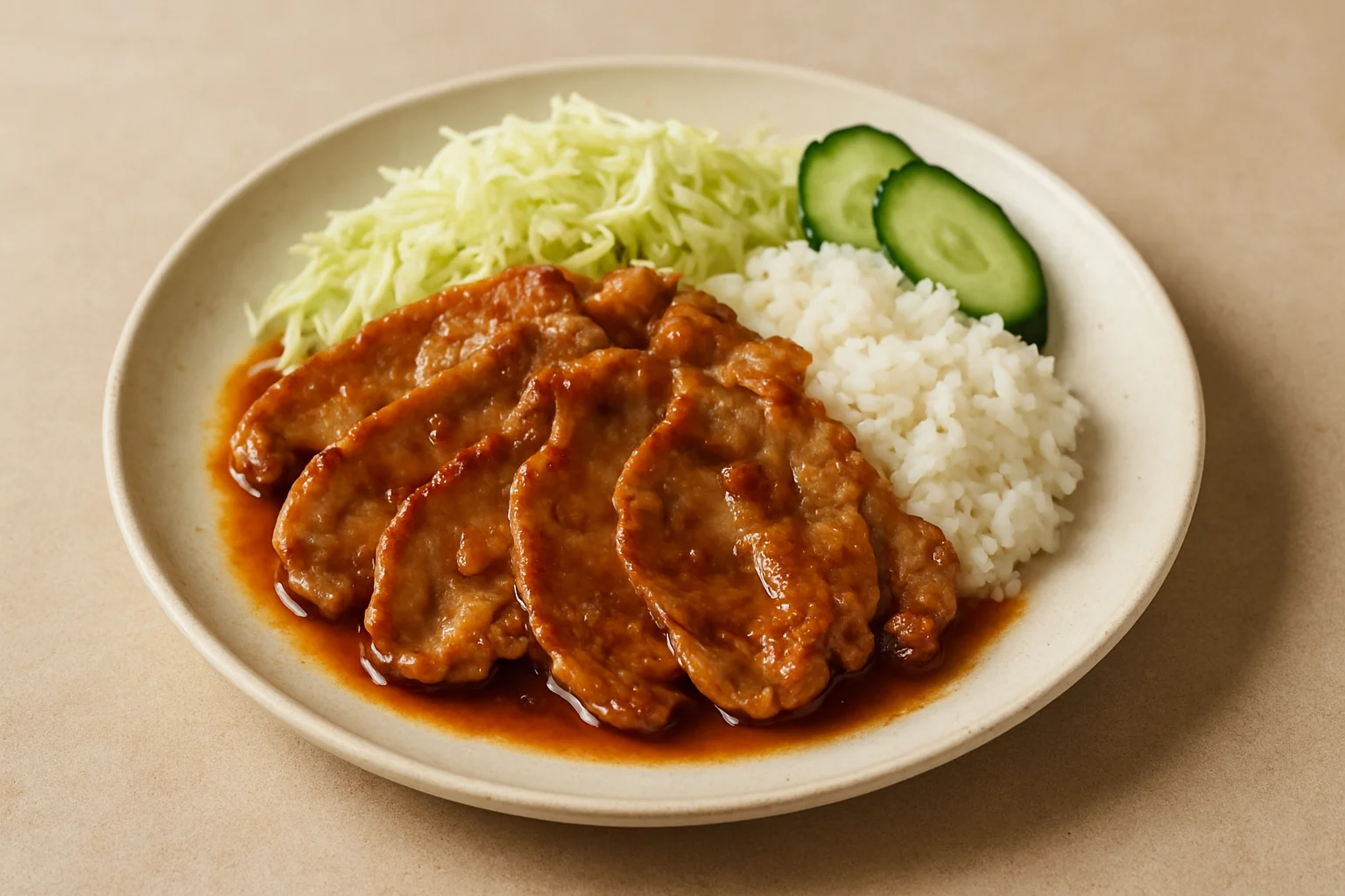Porc au gingembre (shogayaki)
