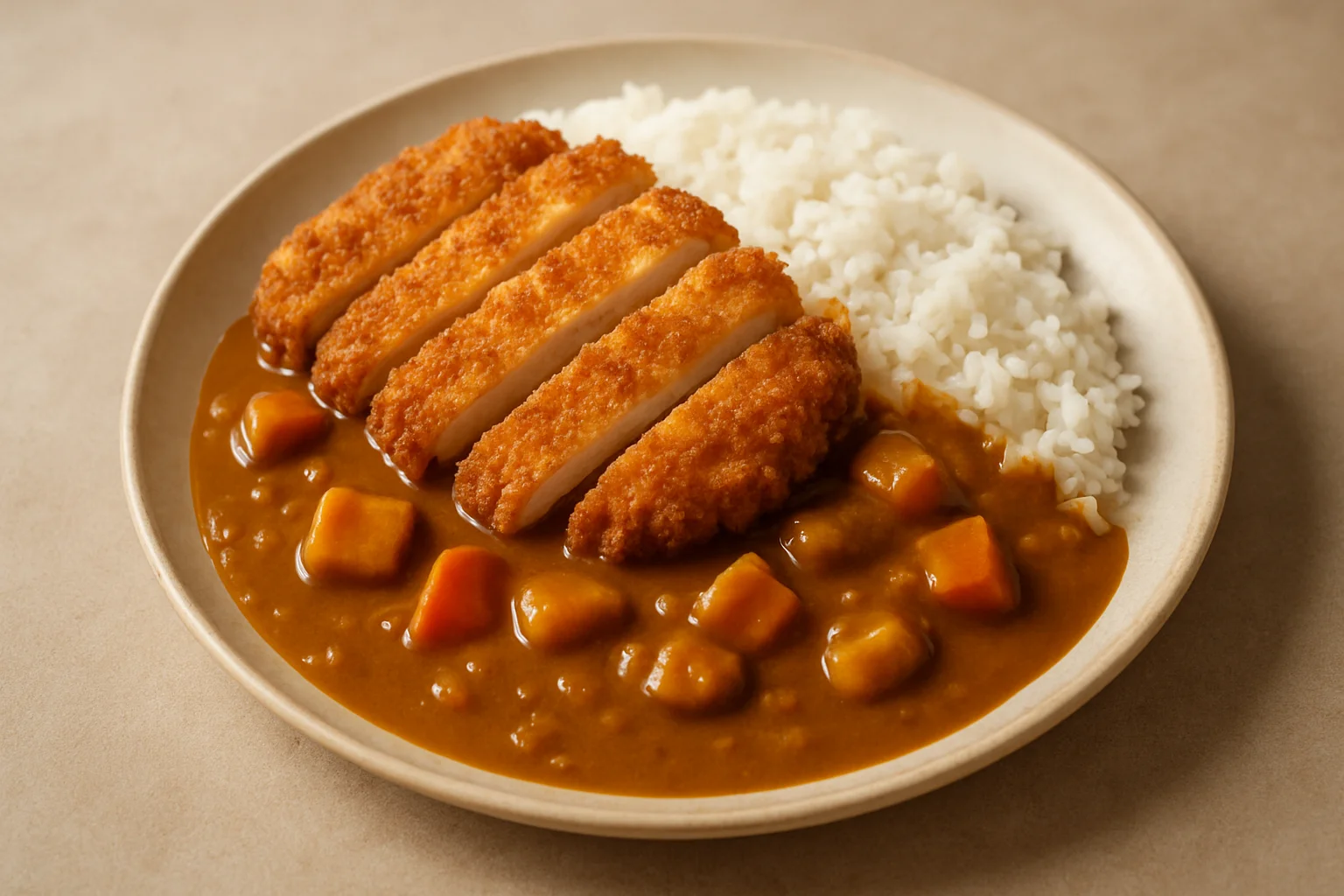 Poulet katsu curry