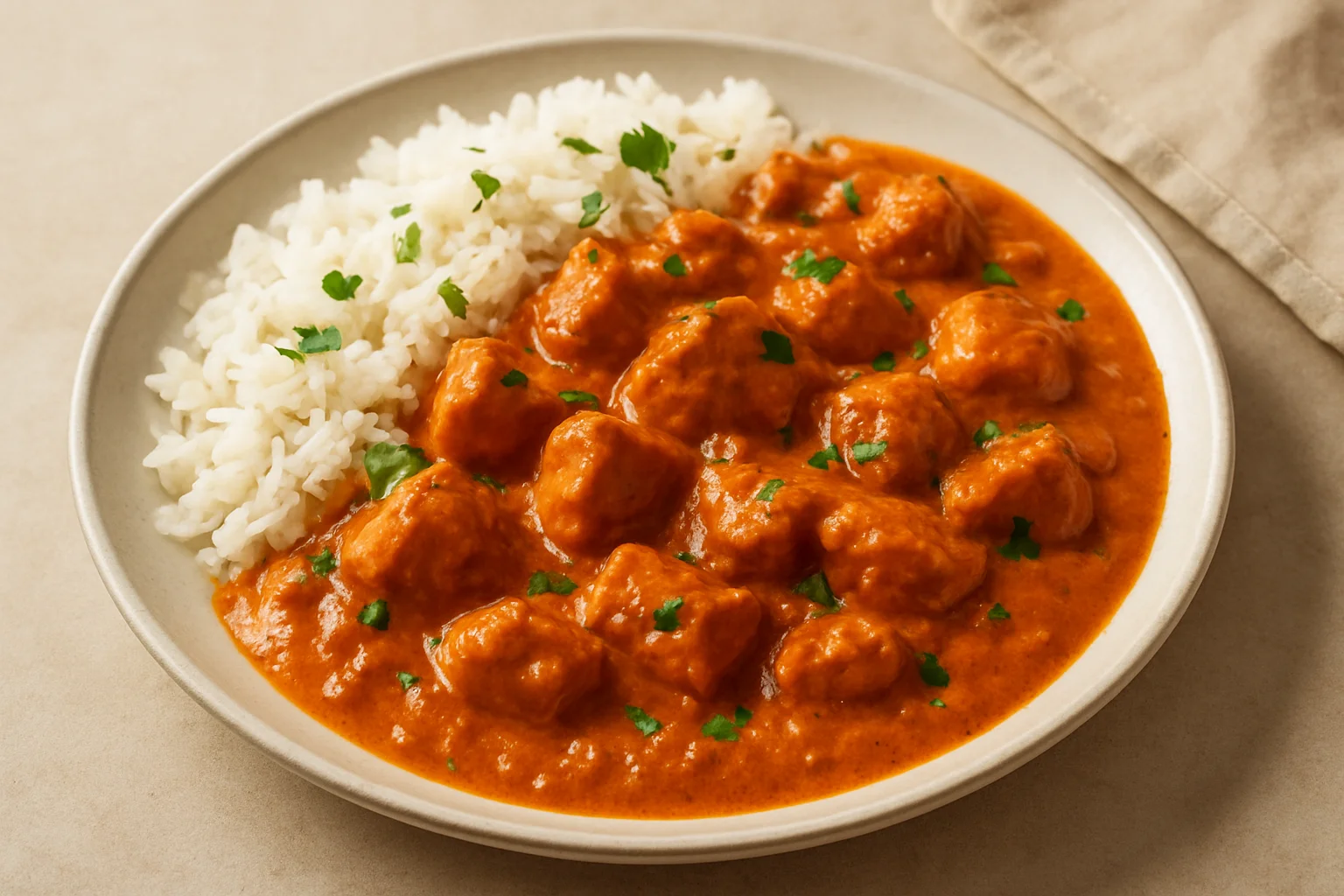 Poulet tikka masala