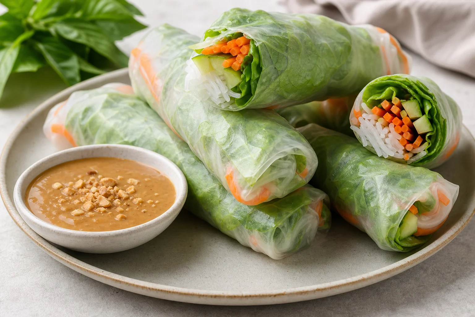 Rouleaux de printemps frais