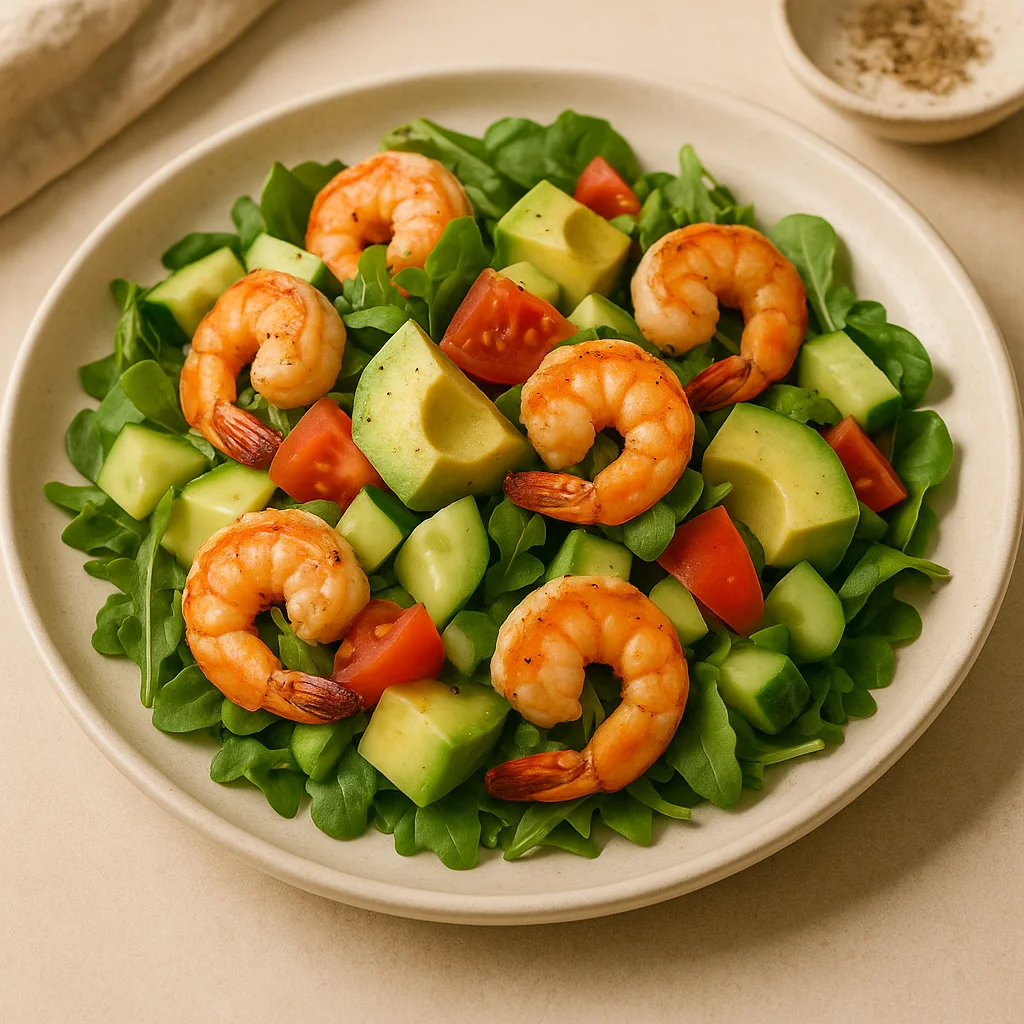 Salade avocat-crevettes