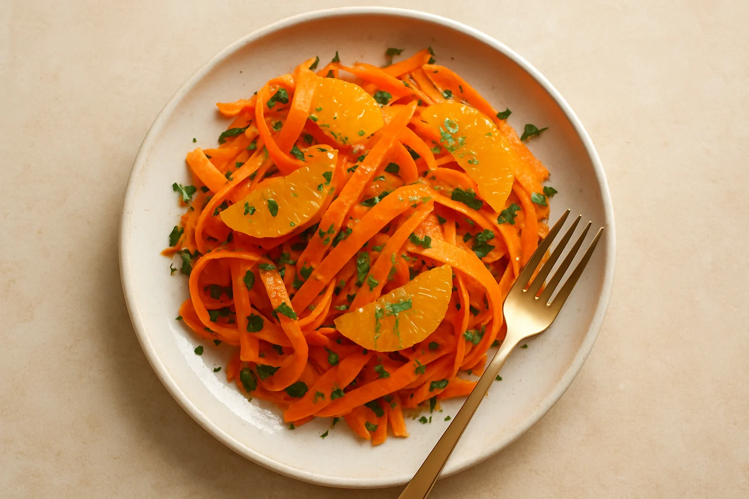 Salade de carottes à l'orange