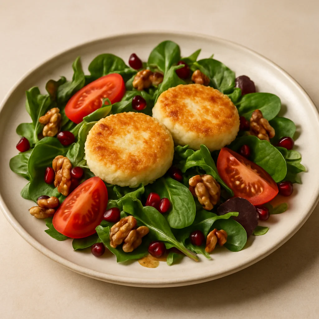 Salade de chèvre chaud