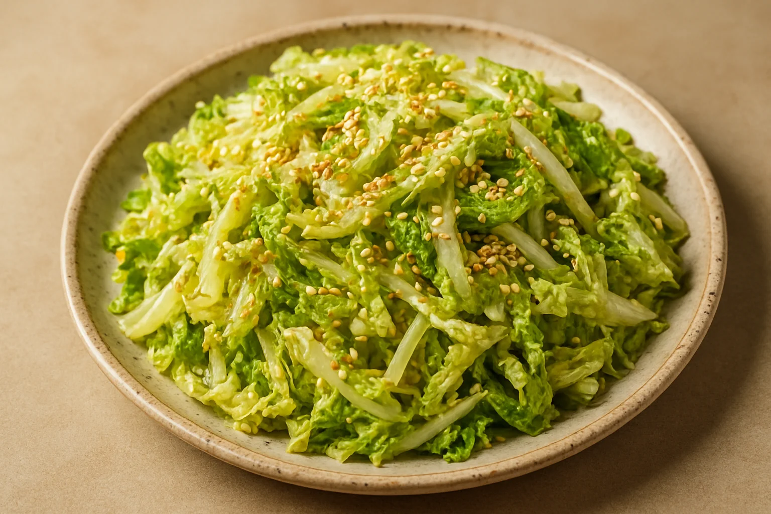 Salade de chou chinois au sésame