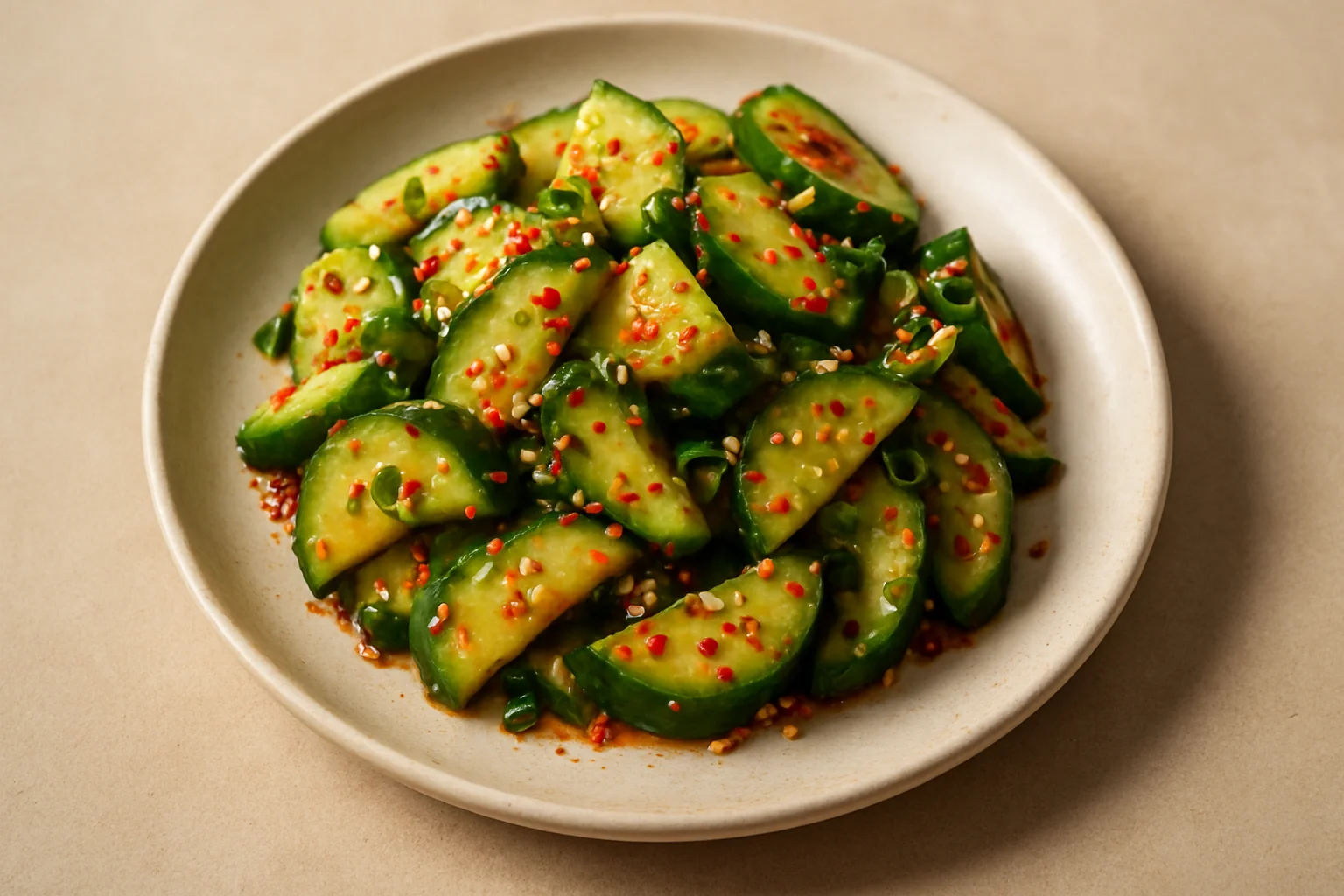 Salade de concombre coréenne