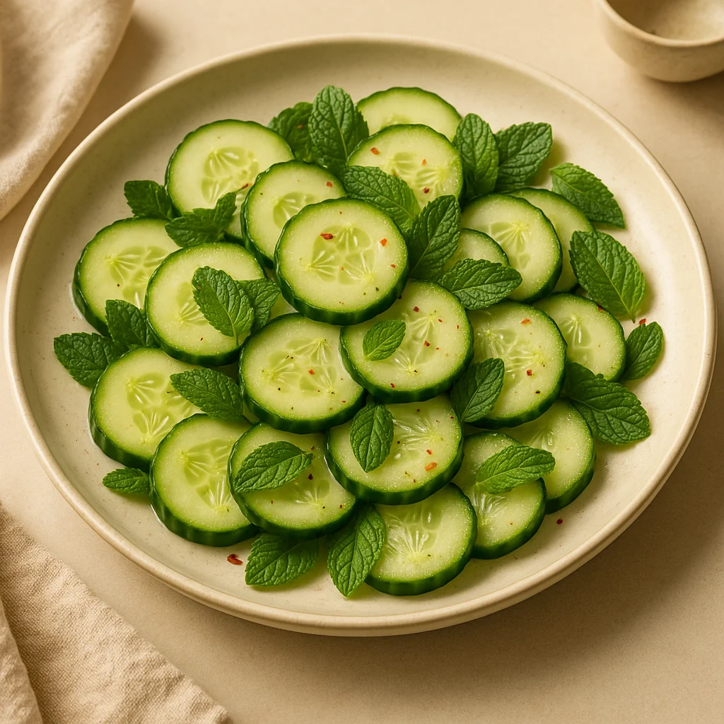 Salade concombre-menthe