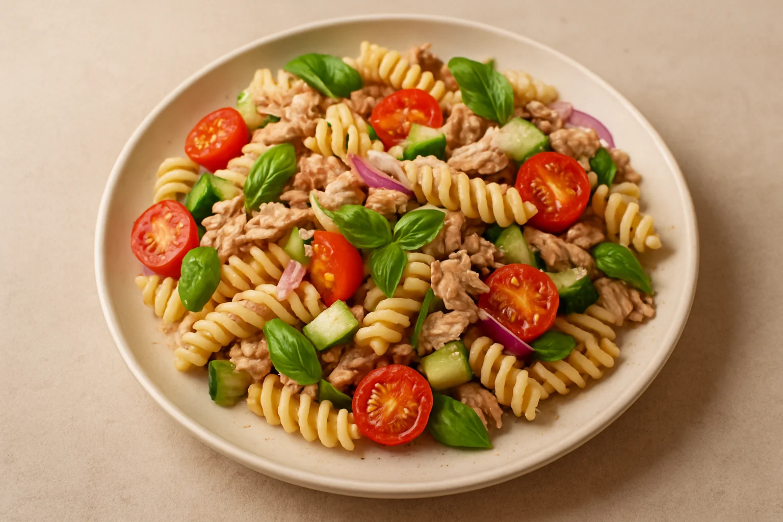 Salade de pâtes au thon
