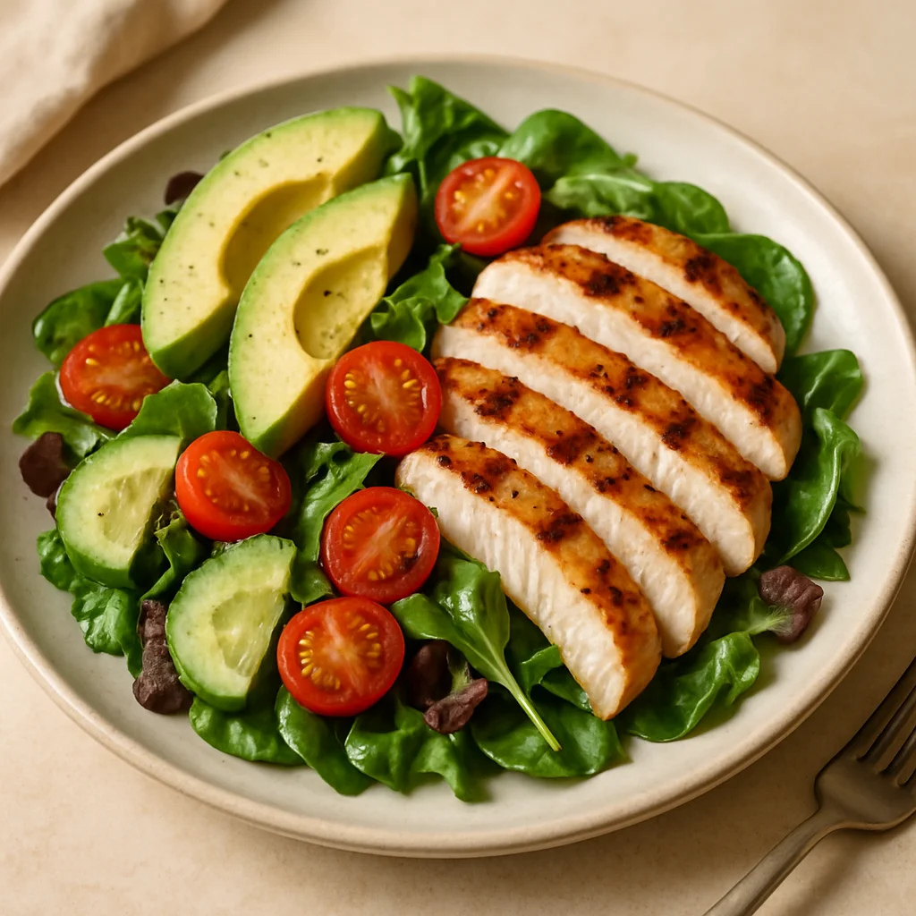 Salade poulet-avocat