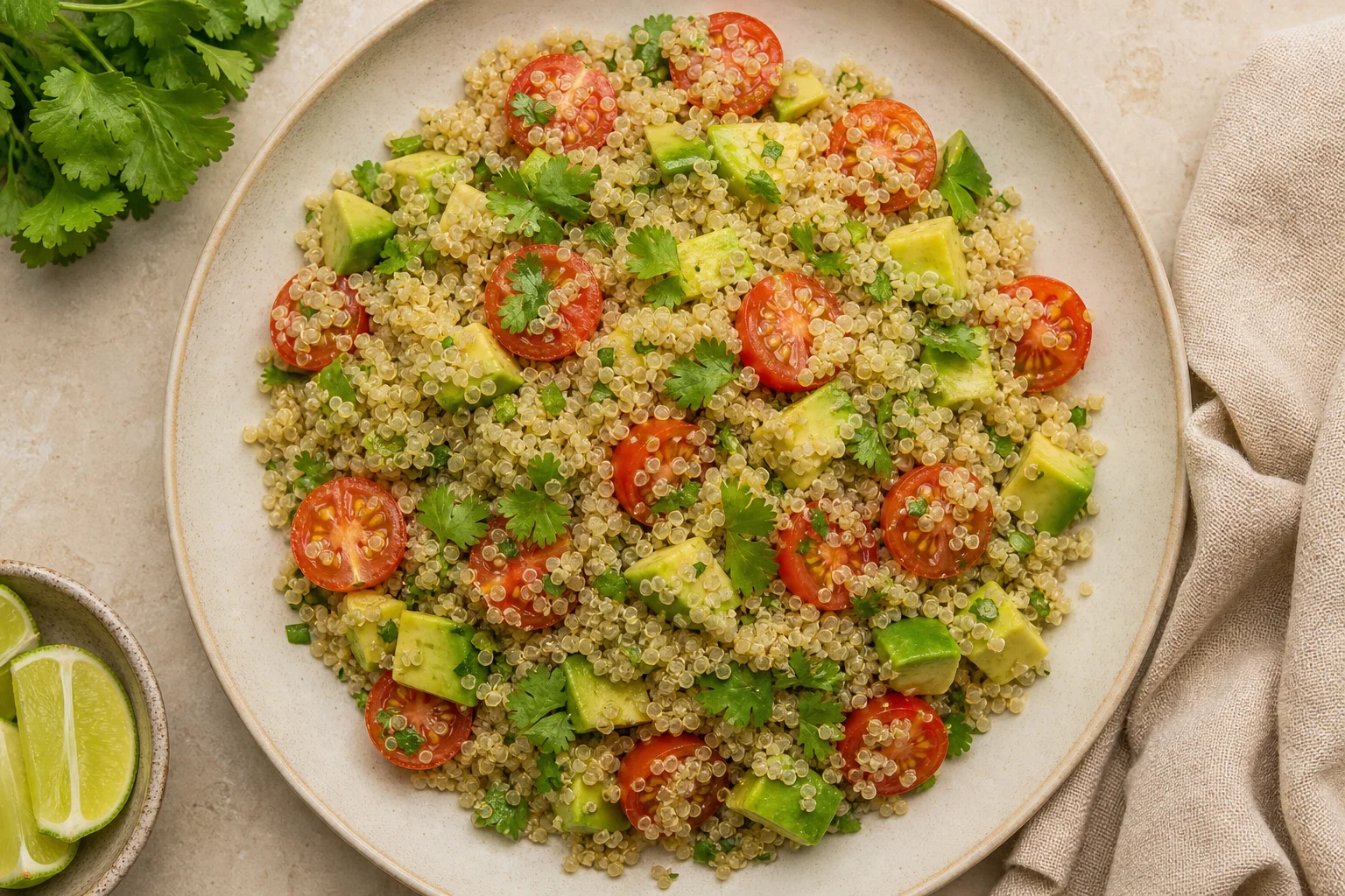 Salade quinoa-avocat