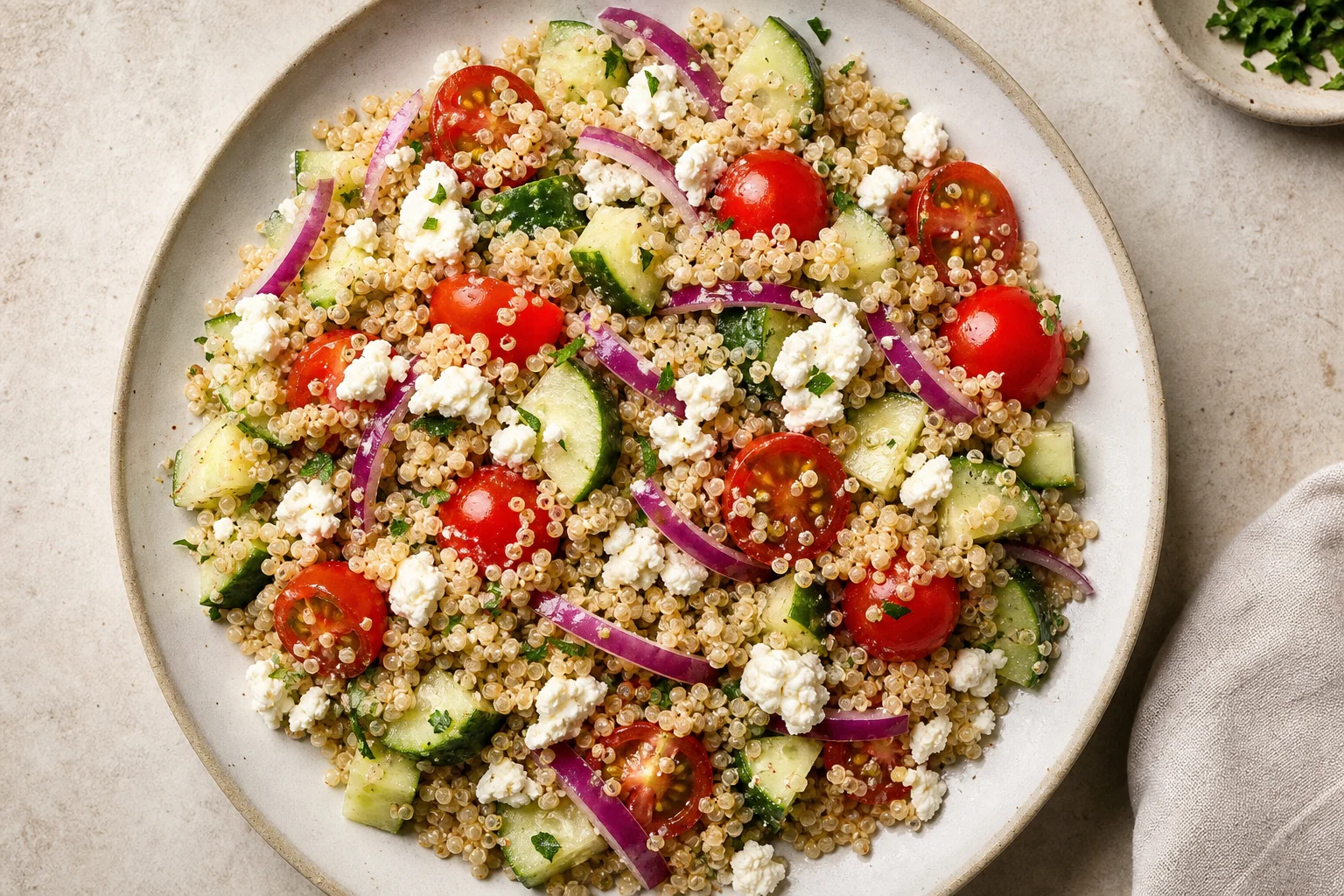 Salade quinoa-feta