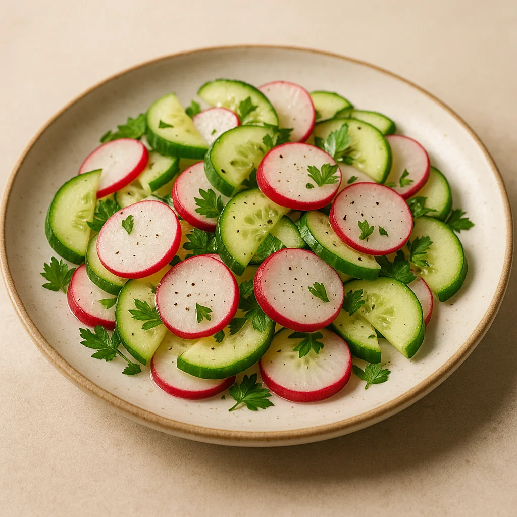 Salade radis & concombre