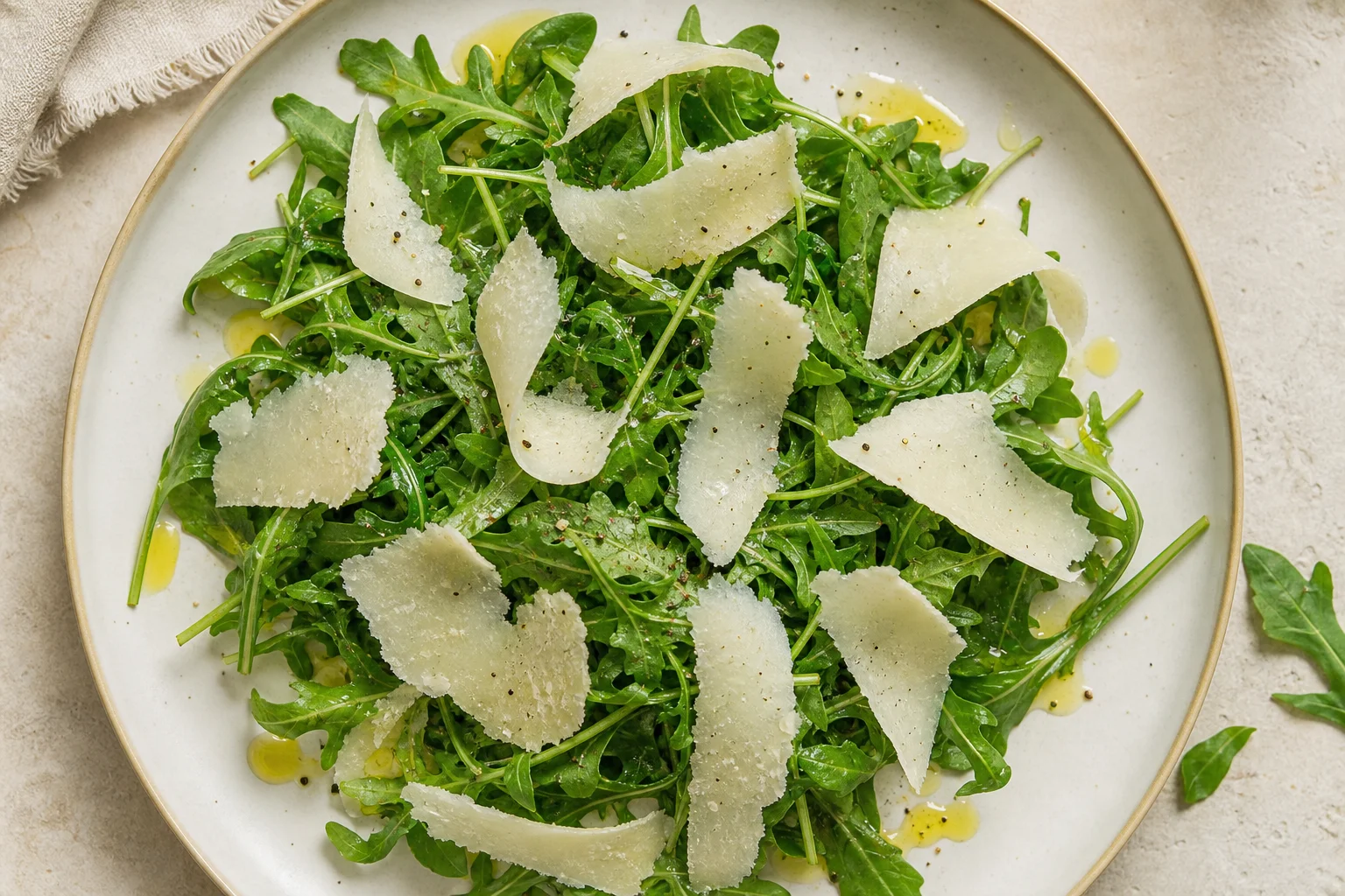 Salade roquette parmesan