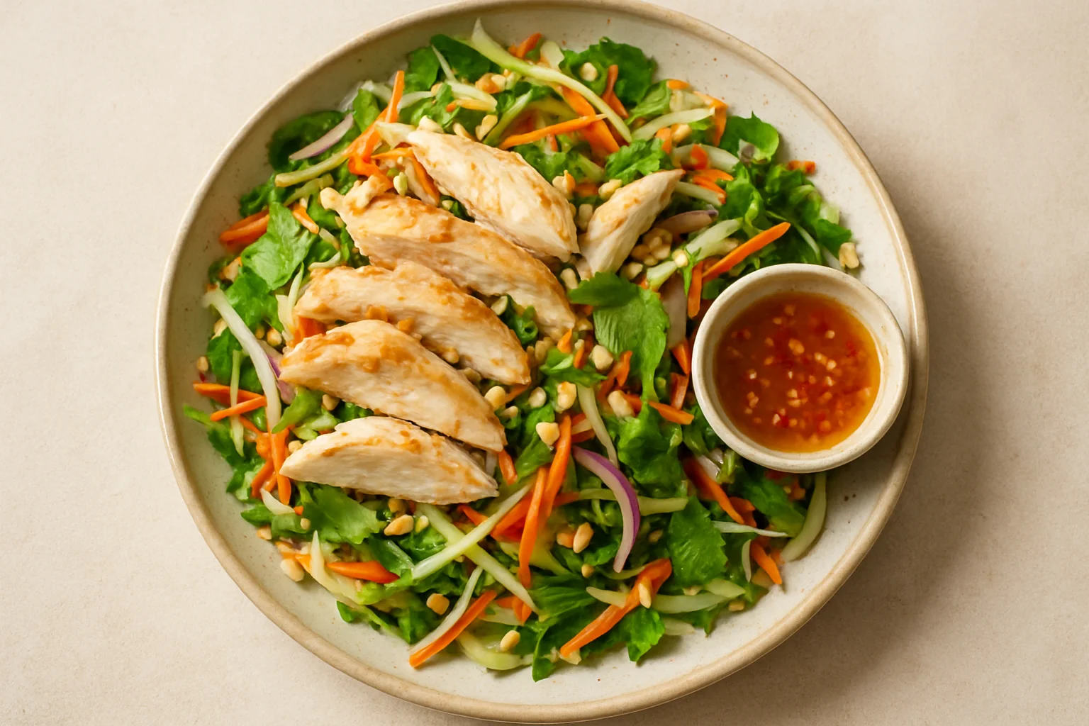 Salade vietnamienne au poulet