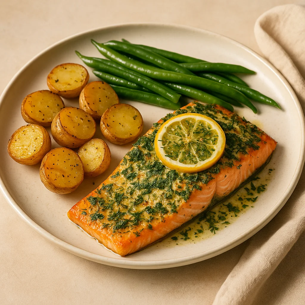 Saumon citron-herbes