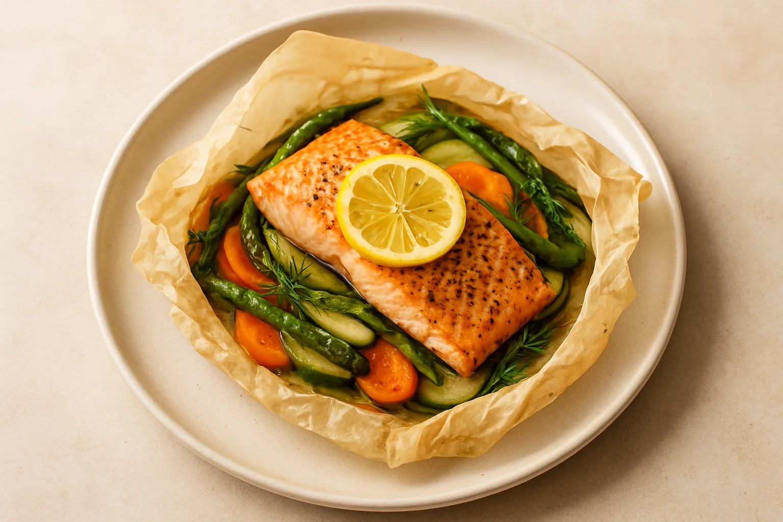Saumon en papillote