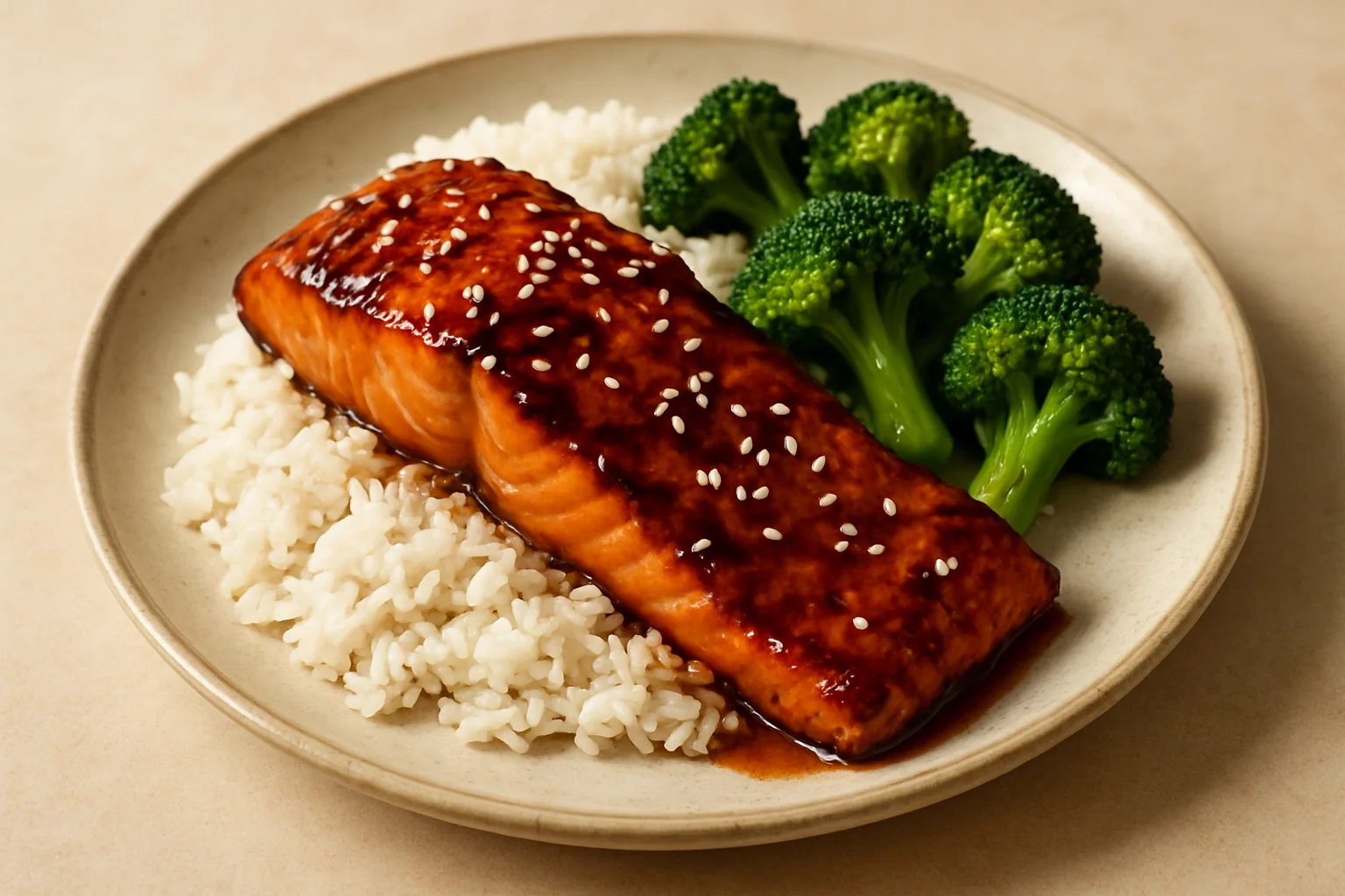 Saumon teriyaki