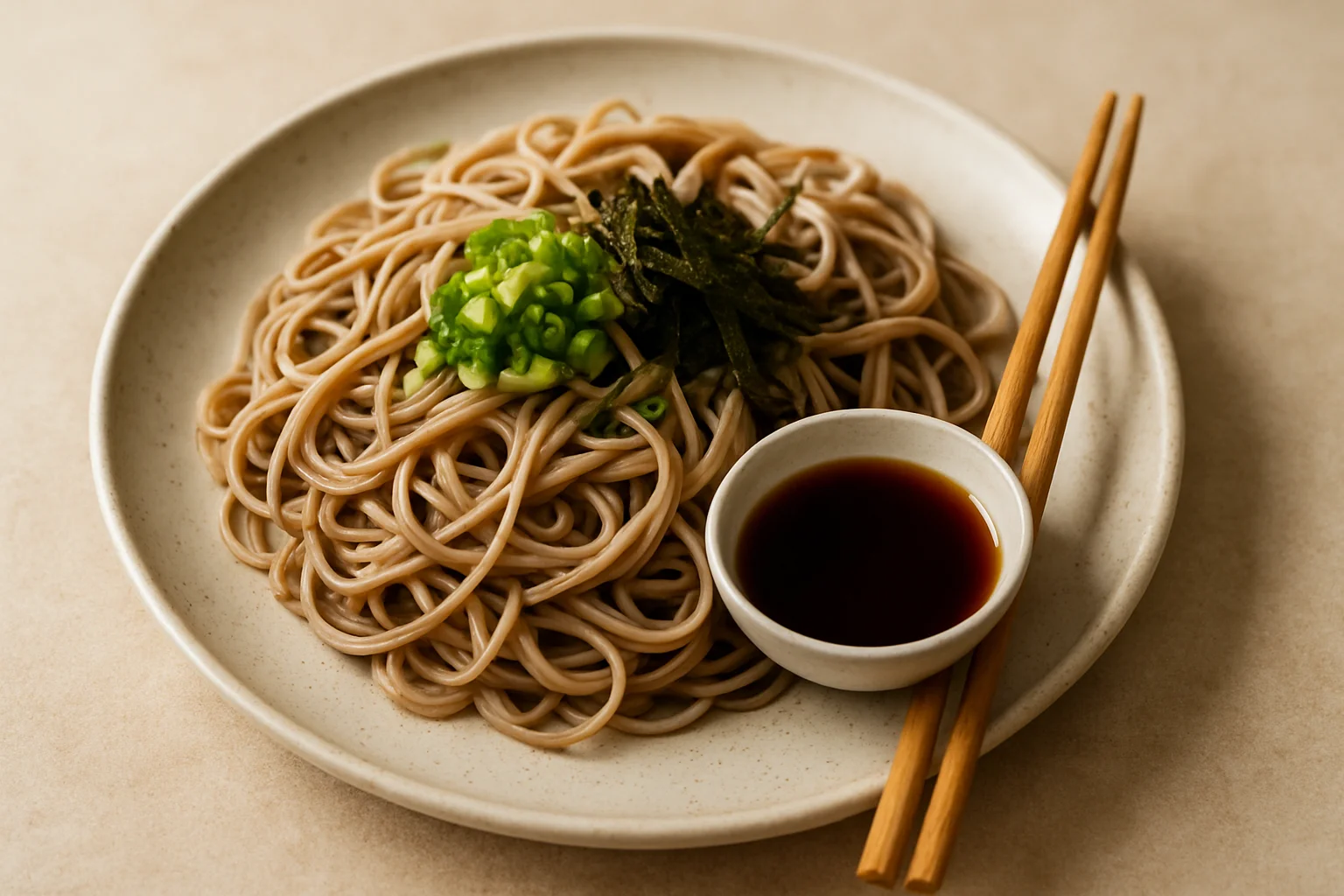 Soba froides au tsuyu
