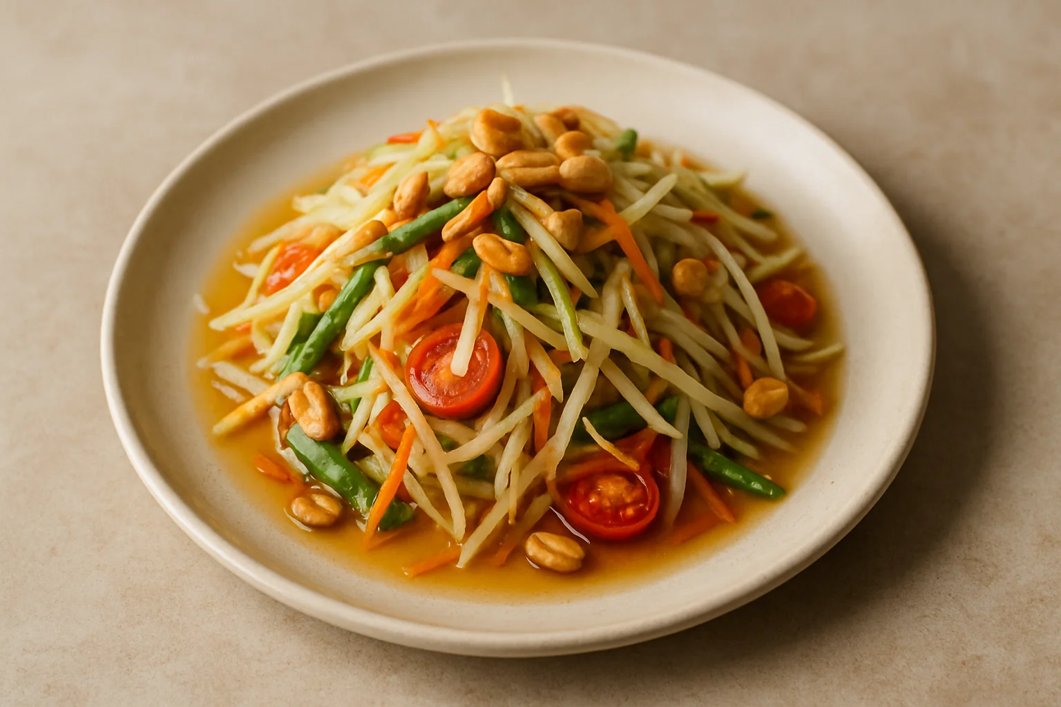 Salade de papaye verte (som tam)