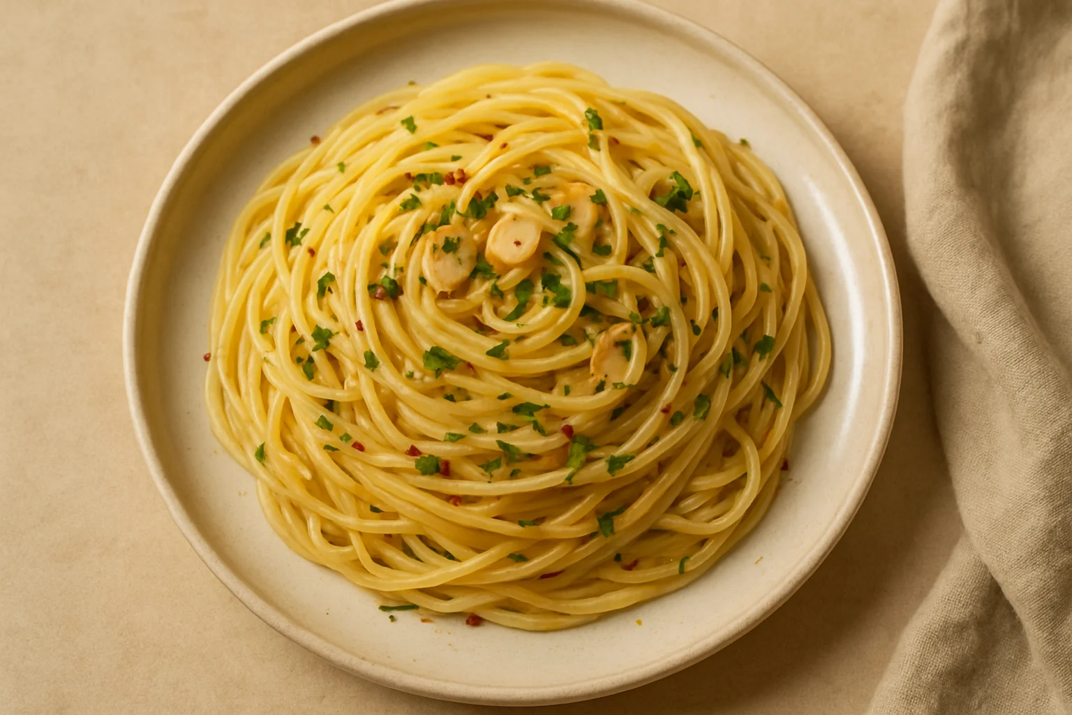 Spaghetti aglio e olio