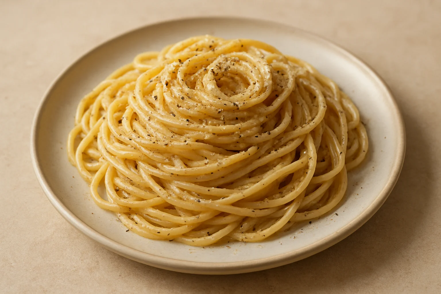 Spaghetti cacio e pepe