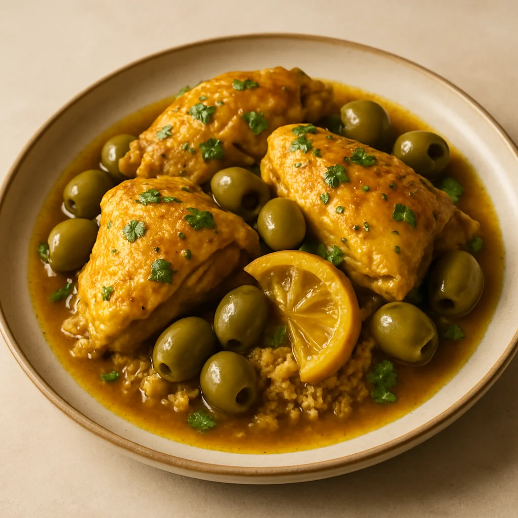 Tajine poulet & citron confit