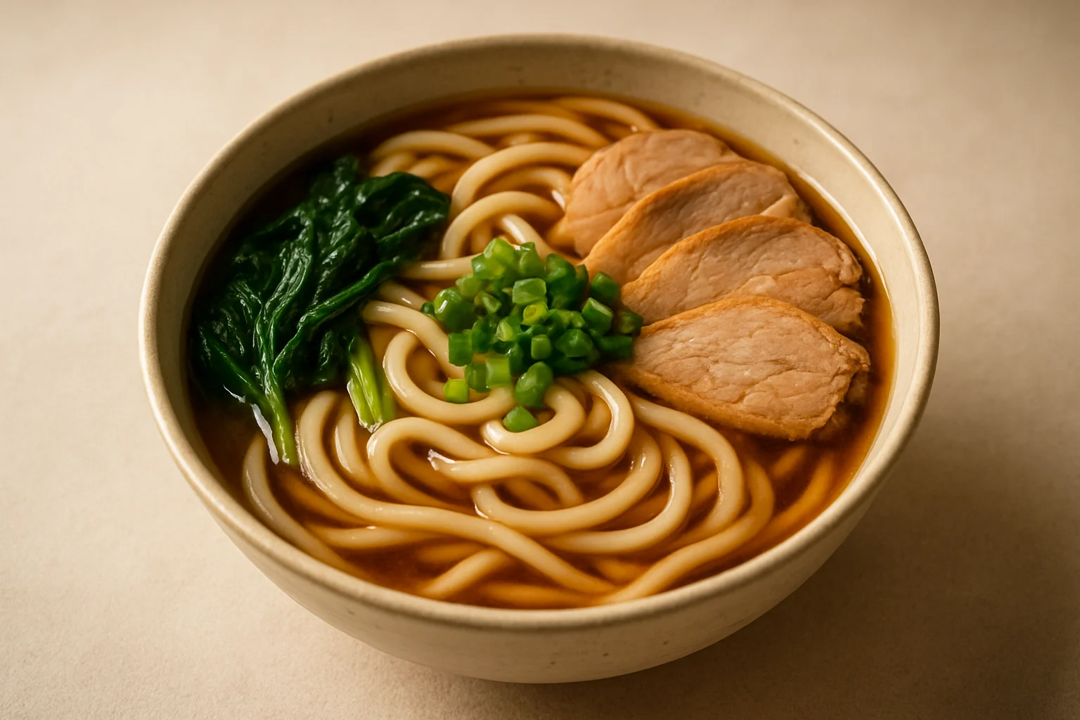 Udon en bouillon
